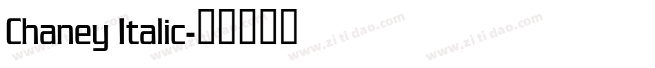 Chaney Italic字体转换